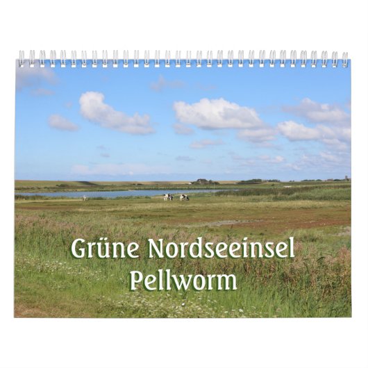 Grüne Nordseeinsel Pellworm Kalender (Titelbild)