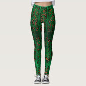 grüne Note Leggings (Vorderseite)
