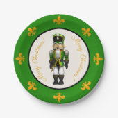 Grüne Nutcracker-Papierplatte Pappteller (Vorderseite)