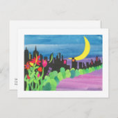 Grüne NYC am Abend II 07-09 Postkarte (Vorne/Hinten)