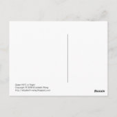 Grüne NYC in der Nacht Postkarte (Rückseite)