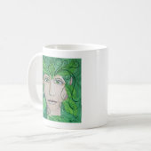 Grüne Nymph-Drink-Tasse Kaffeetasse (Vorderseite Links)