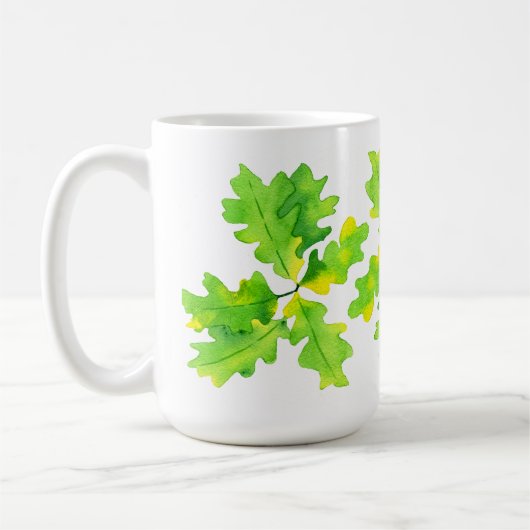 Grüne Oak-Blätter Kaffeetasse (Links)