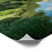 Grüne Oase Poster (Ecke)