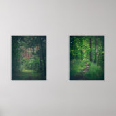 Grüne Oase: Sommerwald Bilderwand Sets (Vorderseite)