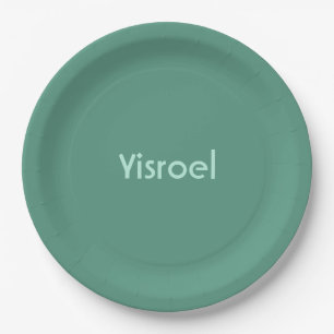 Grüne Oberschenkelplatte Pappteller