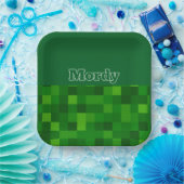 Grüne Oberschenkelplatte Pappteller (Party)