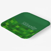 Grüne Oberschenkelplatte Pappteller (Gewinkelt)