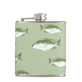 Grüne Ochsenfische Flachmann (Vorderseite)