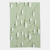 Grüne Ochsenfische Geschirrtuch (Vertikal)