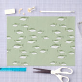 Grüne Ochsenfische Seidenpapier (Handwerk)