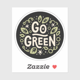 Grüne ökologische Ästhetik Aufkleber