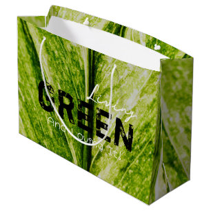 Grüne Ökologische große Geschenktasche Geschenktüte