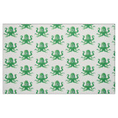 Grüne Oktopie Stoff (Fat Quarter (45,7 x 55,9 cm))