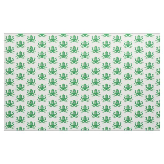Grüne Oktopie Stoff (Yard (91,4 cm))