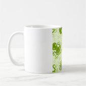 Grüne Oktopoden mit Blume Kaffeetasse (Links)