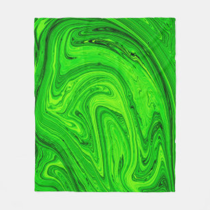 Grüne Ölfarbe abstrakt. Ölfarbe Fleecedecke