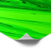 Grüne Ölfarbe abstrakt. Ölfarbe Poster (Ecke)