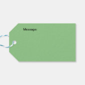 grüne Ölfarbe Geschenkanhänger (Rückseite Horizontal)