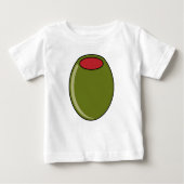 Grüne Olive Baby T-shirt (Vorderseite)