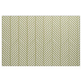Grüne Olive Herringbone Große Skala Stoff (Fat Quarter (45,7 x 55,9 cm))
