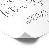 Grüne Olive Hochzeitssitze Poster (Ecke)