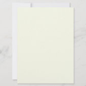 Grüne Olive-Niederlassung Hochzeitsfeierlichkeiten Einladung (Rückseite)