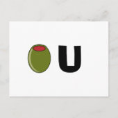 Grüne Olive Postkarte (Vorderseite)