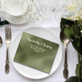 Grüne Olive Sage Shimmer Hintergrund All In One Einladung