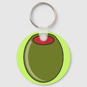 Grüne Olive Schlüsselanhänger