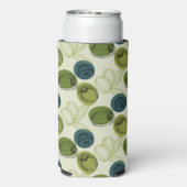 Grüne Olive Sketch Zeichnend Musterküche Selters Dosenkühler (Seltzer Rückseite)