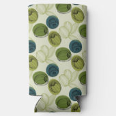 Grüne Olive Sketch Zeichnend Musterküche Selters Dosenkühler (Rückseite)