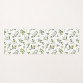 Grüne Oliven Aquarell Yogamatte (Vorderseite (Horizontal))