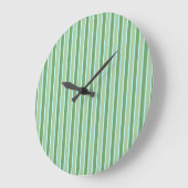 Grüne Oliven-blauer Streifen-Wanduhr Große Wanduhr (Winkel)
