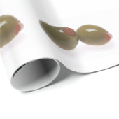 Grüne Oliven Geschenkpapier (Rolleneckpunkt)