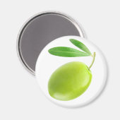 Grüne Oliven Magnet (Vorderseite/Rückseite)