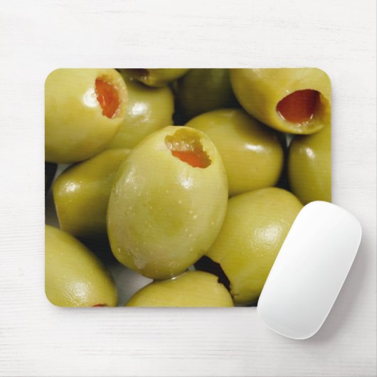 Grüne Oliven Mousepad (Mit Mouse)