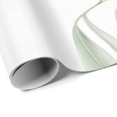 Grüne Oliven und Blätter mit Aquarellfarbe Nahtlos Geschenkpapier (Rolleneckpunkt)