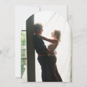 Grüne Olivenbäume Foto Hochzeitstorch Einladung (Rückseite)