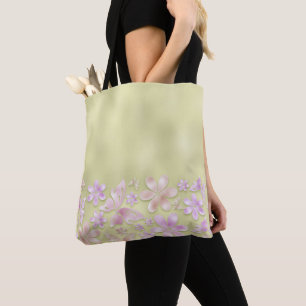 GRÜNE OMBRE MIT KOPFSCHALTEN UND BLUME TASCHE