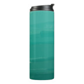 Grüne Ombre Trommel Thermosbecher (Nach links gedreht)