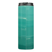 Grüne Ombre Trommel Thermosbecher (Rückseite)