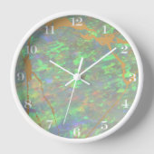 grüne Opal-Stone-Wall-Uhr Uhr (Vorderseite)
