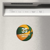 Grüne Orange Basketballmannschaft Magnet (In Situ (Geschirrspüler))