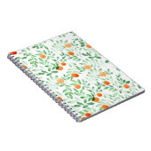 Grüne Orange Mandarine Provence Wasserfarbe Notizblock (Rechte Seite)