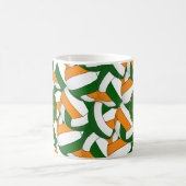 Grüne Orange Schulfarben Volleyballbussen Geschenk Kaffeetasse (Mittel)