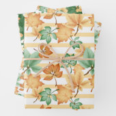 GRÜNE ORANGE TAN FALL AUTUMN GESCHENKPAPIER SET (Beispiel)
