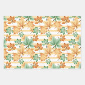 GRÜNE ORANGE TAN FALL AUTUMN GESCHENKPAPIER SET (Vorderseite)