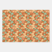 GRÜNE ORANGE TAN FALL AUTUMN GESCHENKPAPIER SET (Vorderseite 2)