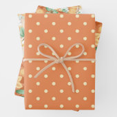 GRÜNE ORANGE TAN FALL AUTUMN GESCHENKPAPIER SET (Beispiel)